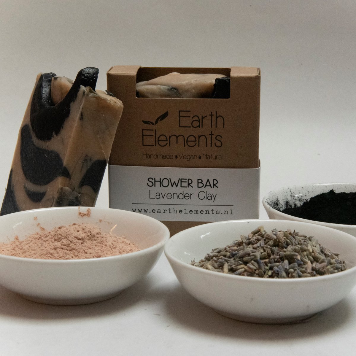 earth elements shower bar lavender clay