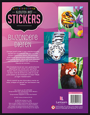 Kleuren met stickers bijzondere dieren