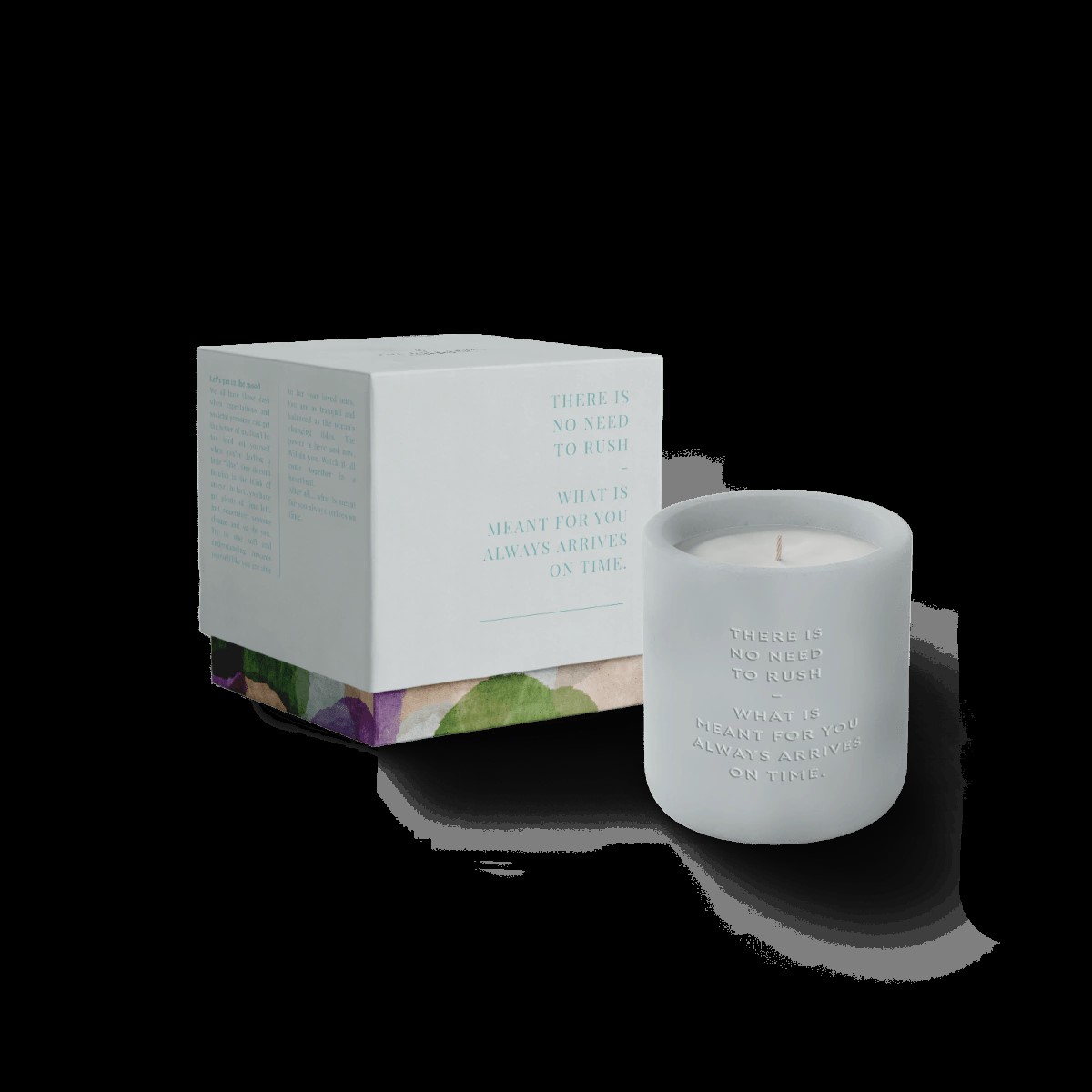 stone candle blue the gift label