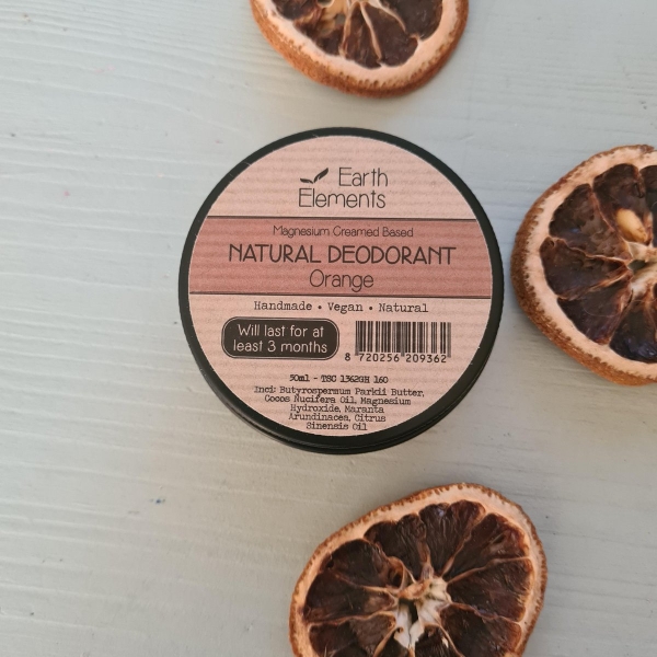 Earth Elements Natural Deodorant Orange