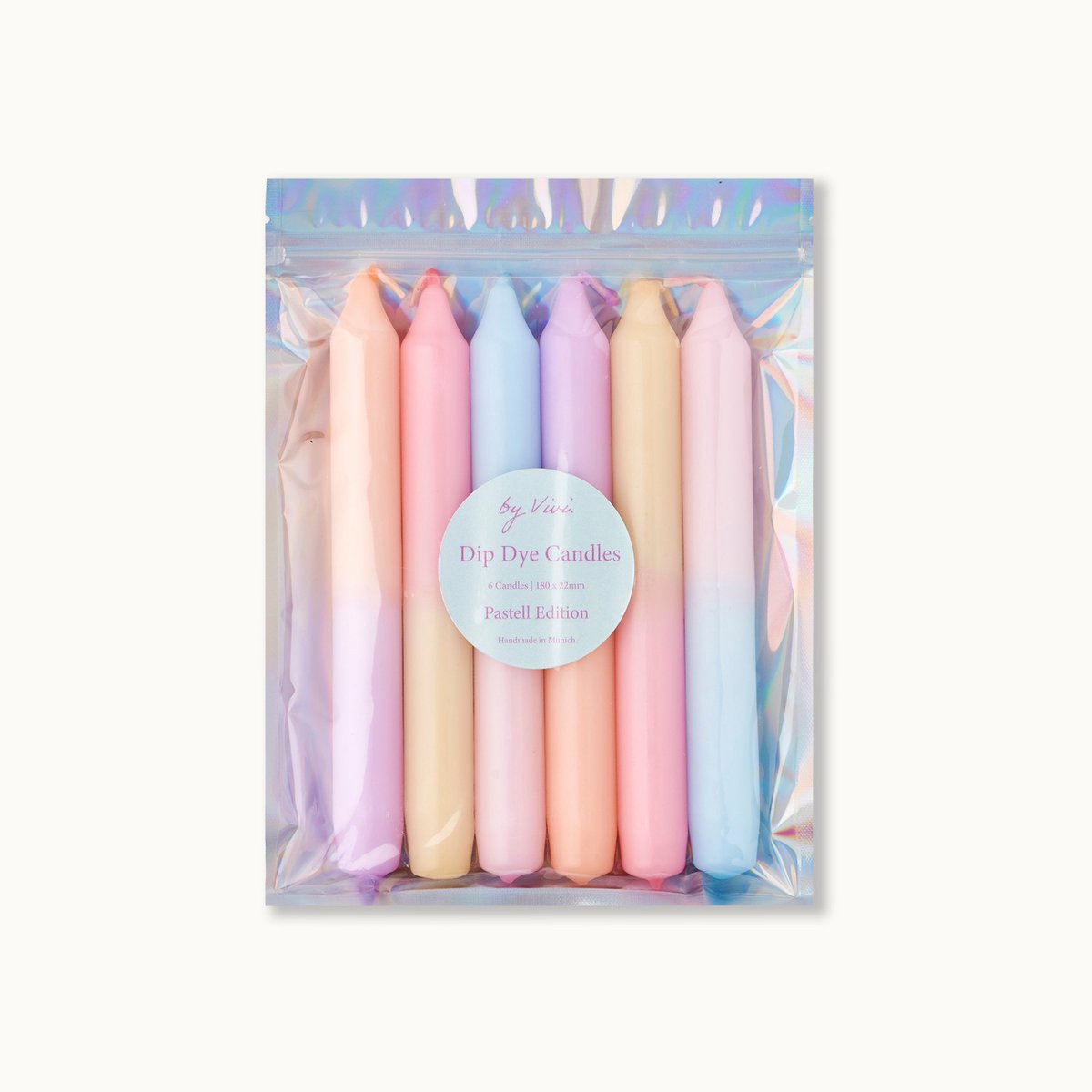 By Vivi Dip Dye Candles Pastel